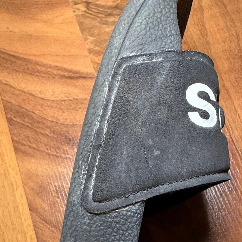 Adidas Kids Black Slide Sandals